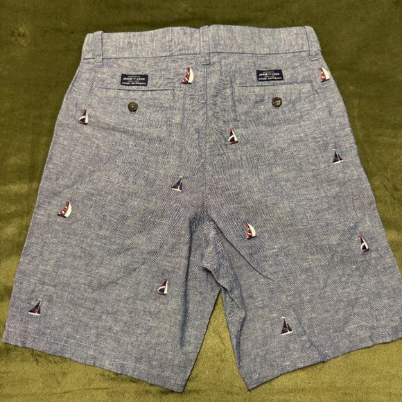 Janie and Jack Embroidered Sailboat Shorts - Picture 4 of 8